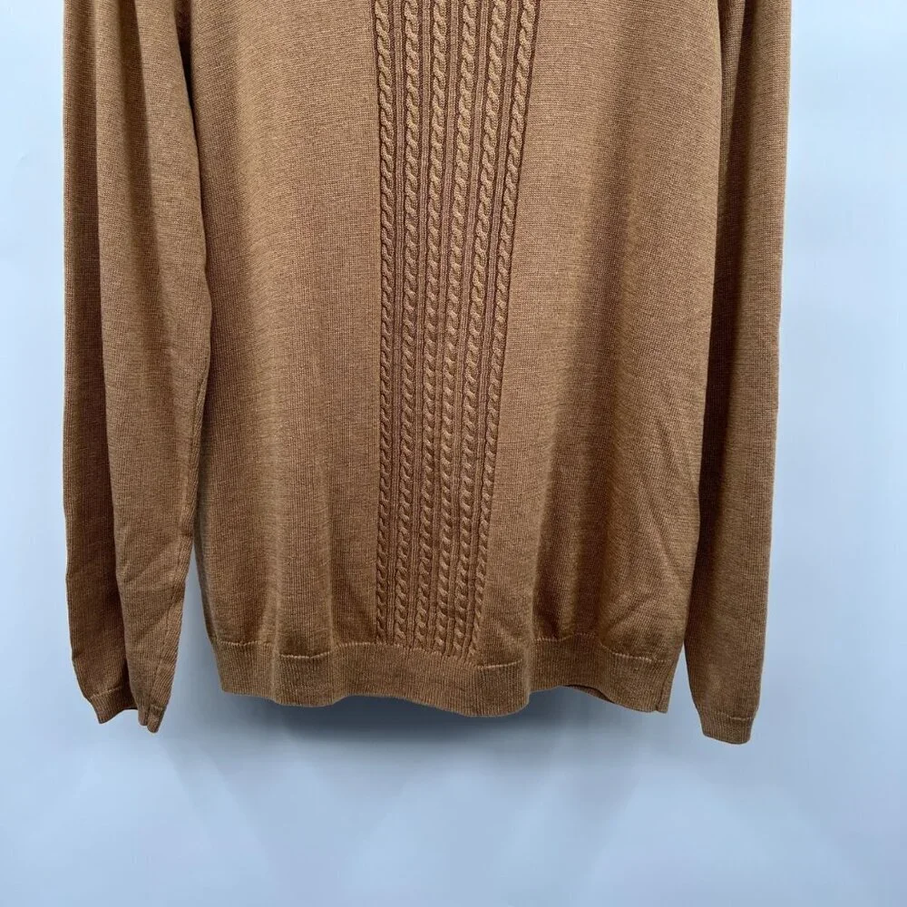 The TOG Shop Womens Lightweight Sweater Long Sleeve Tan Brown Size Large